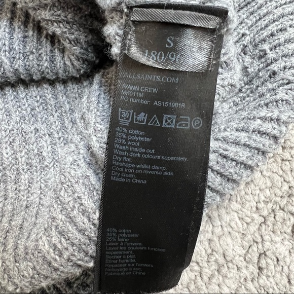 All Saints Distressed Sweater Size Small - Picture 11 of 11